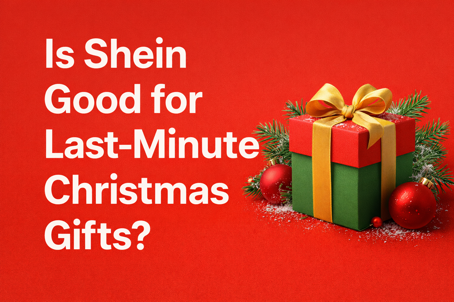 Is Shein Good for Last-Minute Christmas Gifts?